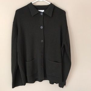 Jones New York wool blend cardigan Sz L